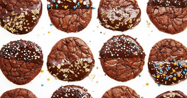 Holiday chocolate brownie cookies