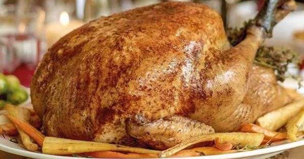 Roast turkey with Christmas stuffing