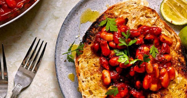 Tamarind beans on toast