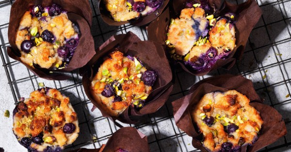 Blueberry French toast muffins