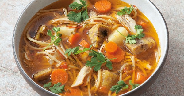 Chicken and Root Vegetable Soup (Sancocho)