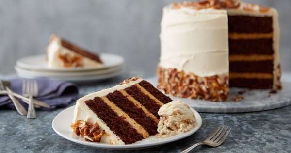 Sky-High Salted Caramel Chocolate Layer Cake
