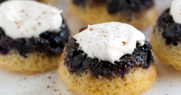 Blueberry-Grapefruit Upside-Down Cakes