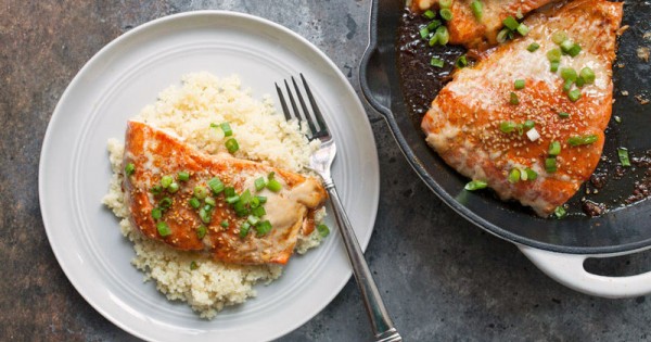 One-Pan Chili Maple Salmon