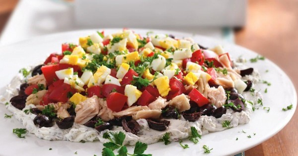 Layered Mediterranean Tuna Spread