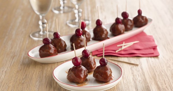 Cranberry-Glazed Appetizer Meatballs