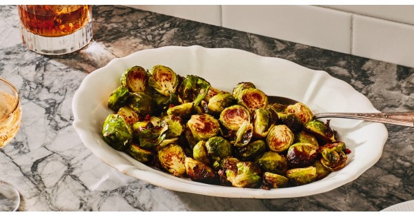 Roasted Brussels Sprouts with Garlic and Pancetta