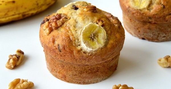 Banana Walnut Chocolate Chips Muffins