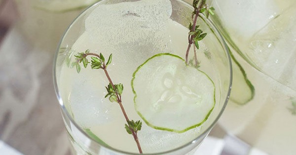 Cucumber & Thyme Lemon-Limeade