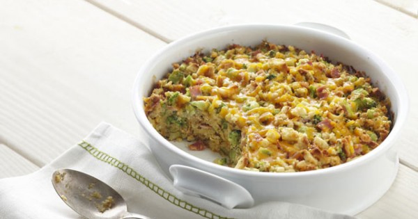 Ham and Cheese Stuffing Puff