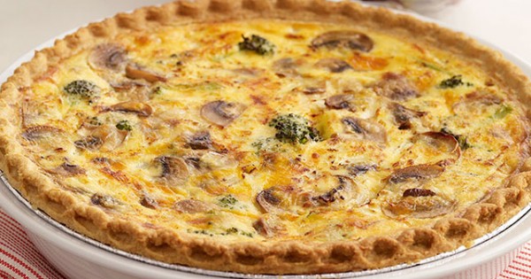 Broccoli and Cheddar Quiche