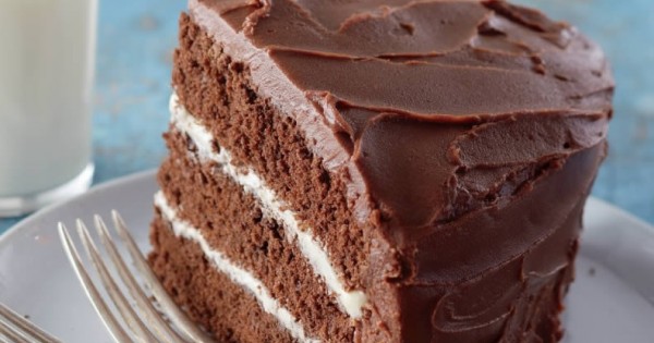 Triple-Layer Chocolate Cake with Vanilla Buttercream