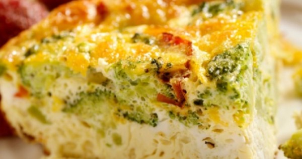 Broccoli and sun dried tomatoes frittata