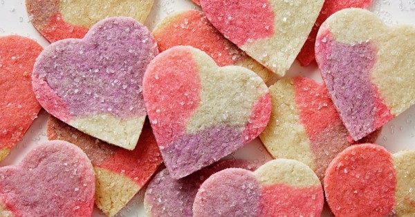 Marbled Heart Sugar Cookie Cutouts