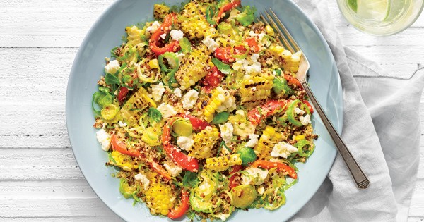 Grilled corn salad
