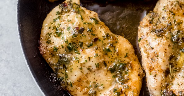 Garlic Butter Baked Chicken Breasts