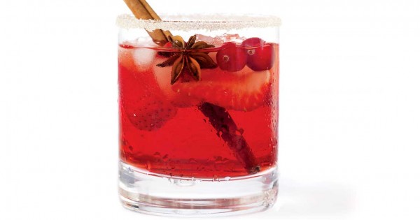 Getting festive - pink sangria