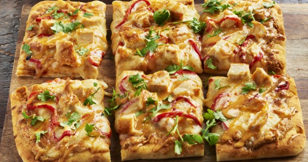 Shareable Thai Chicken Flatbread