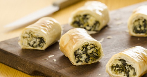 Spinach Phyllo Roll-Ups Made Over
