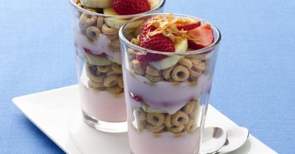 Tropical Banana Nut Parfaits