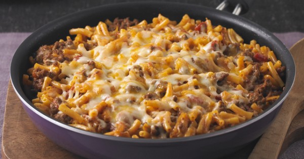 Cheesy Macaroni-Beef Skillet