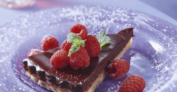 Raspberry Truffle Tart