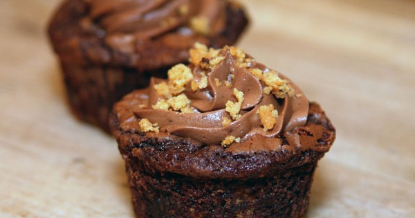 Brownie-Cookie Cupcakes