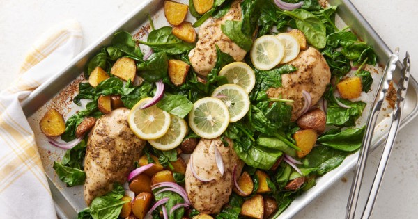 Sheet-Pan Lemon Chicken and Potatoes