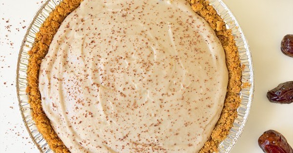 Vegan Date Caramel Banana Pie
