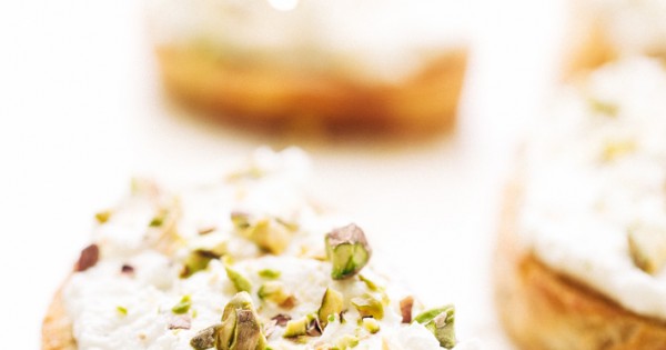 Ricotta Toasts with Pistachios and Honey