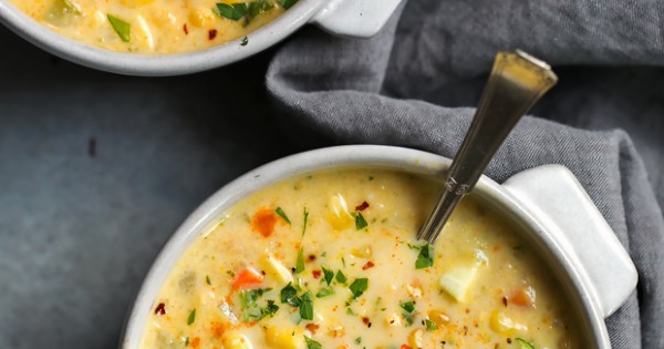 Fresh Corn Zucchini Chowder