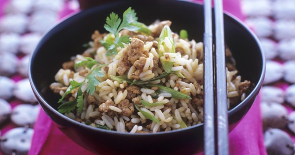 Chicken Fried Rice with Cilantro
