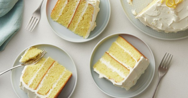 Lemon Velvet Cream Cake
