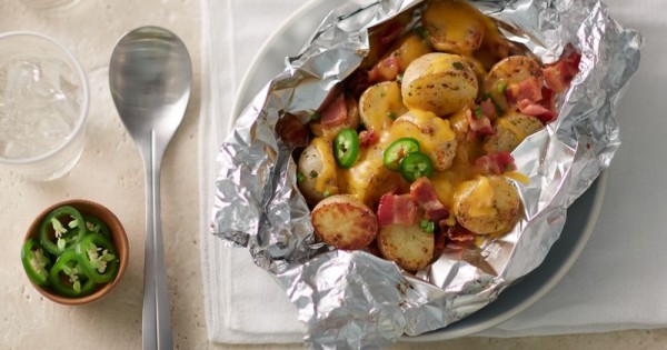 Cheesy Bacon Ranch Potato Foil Packs