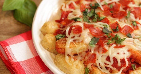 Pizza-fied Veggie Tots
