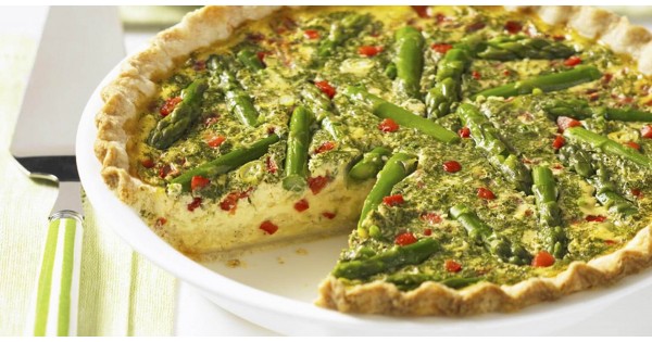 Asparagus Custard Quiche