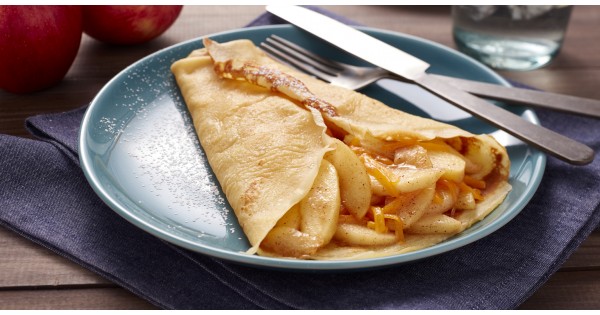 Easy Apple and Cheddar Crepes