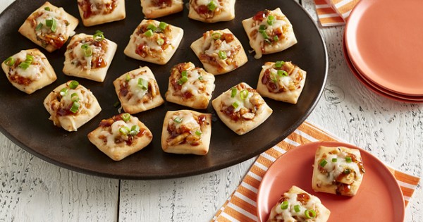 Hawaiian BBQ Chicken Pizza Bites