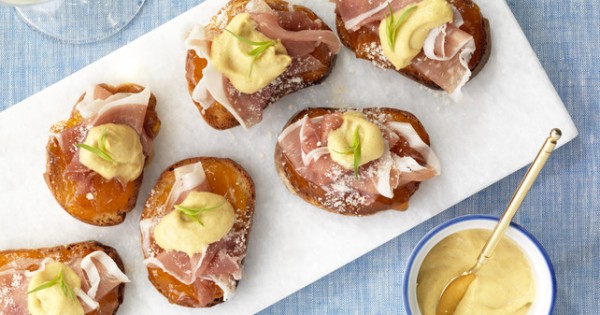 Prosciutto & Dijon Crostini