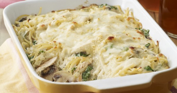 Chicken Tetrazzini Florentine