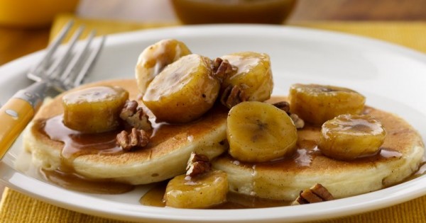 Bananas Foster Pancakes