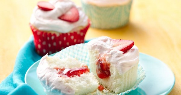 Pockets of Strawberry Cupcakes