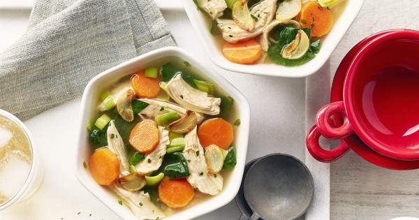 Roasted Garlic Chicken Soup