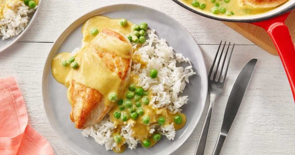 Coconut Curry Chicken and Peas