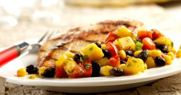 Mango, Corn & Black Bean Verde Salad