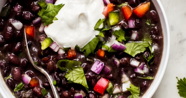 Very Best Cuban Black Bean Soup (Stove Top + Instant Pot)