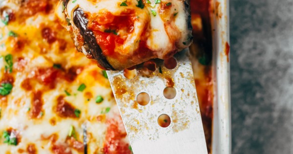 Low Carb Eggplant Lasagna Roll-Ups