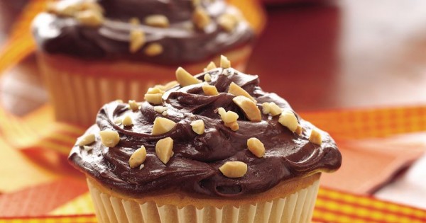 Peanut Butter Cupcakes with Chocolate Frosting