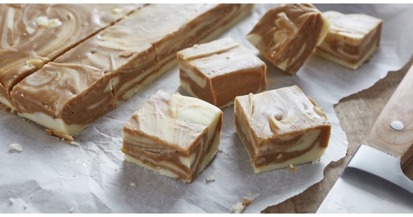 Gingerbread Marble Fudge