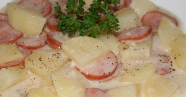 Kielbasa and Potato Bake